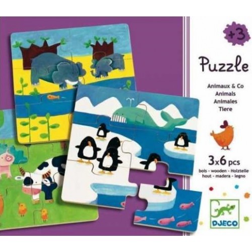 Puzzle Duo Animo Djeco